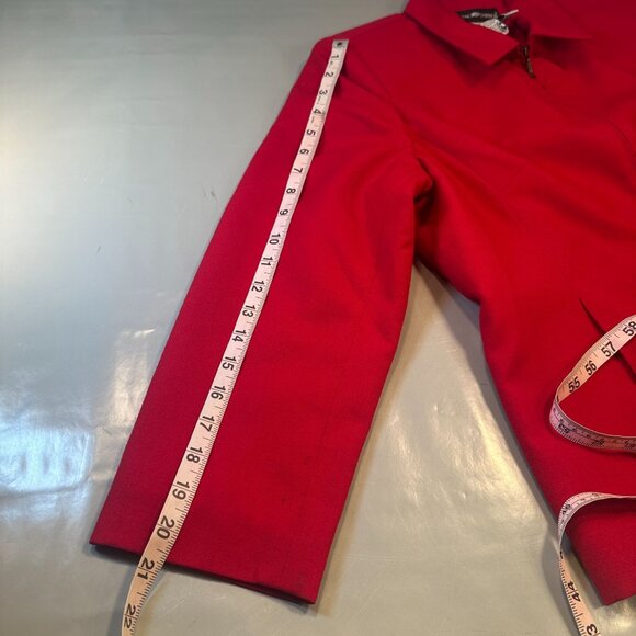 Sag Harbor Blazer Womens Wool Petite Suit Jacket Zipper Vintage Long Sleeve - Picture 4 of 11